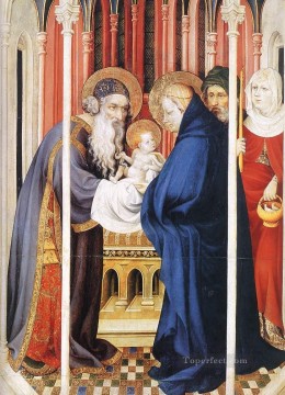 La presentación de Cristo religión Melchior Broederlam Pinturas al óleo